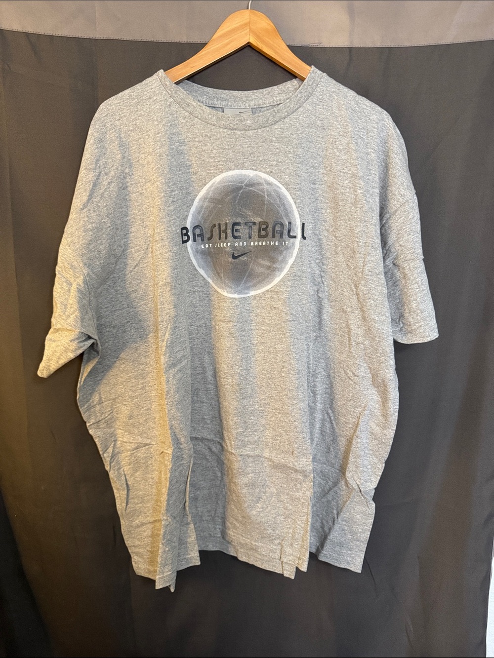 Nike Gray Basketball Graphic Crew Tee